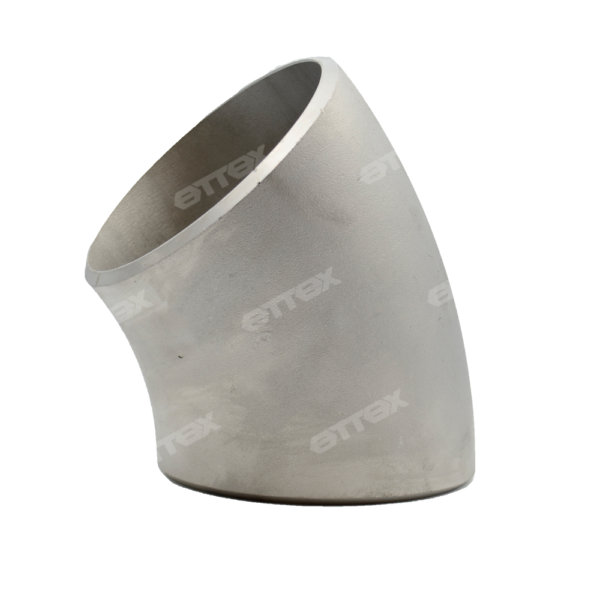 CURVA RL 45º  ASTM A-403 WP 304-L SCH 10S B.W. 8"