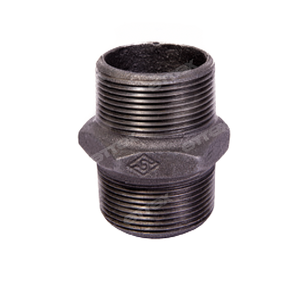 NIPLE TUERCA A-197 NEGRO CLASE 300 NPT 1.1/2"