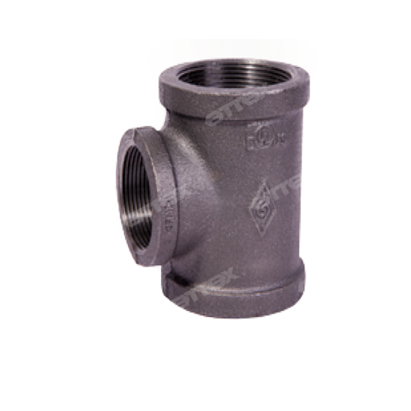TEE REDUC. A-197 NEGRO CLASE 150 NPT 1.1/4*1