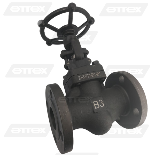 VALVULAS  GLOBO MARCA B3-VALVE ASTM A-105 TRI-8 CLASE 150 R.F 1