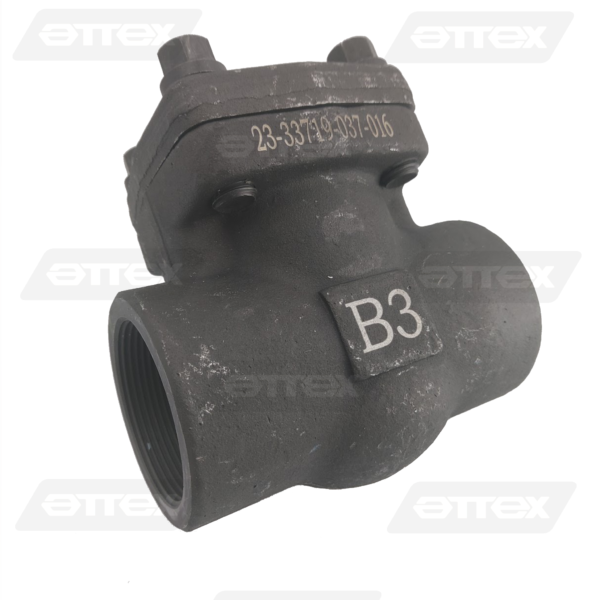 VALVULAS  RETENCION CHAPALETA MARCA B3-VALVE ASTM A-105 TRIM-8 CLASE 800 NPT 1"